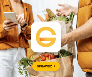Druga wersja banera reklamowego Google Ads z produktami spożywczymi